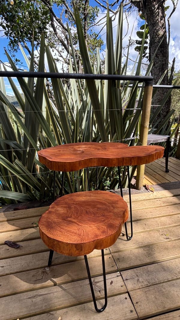 Mesas de madera rústica